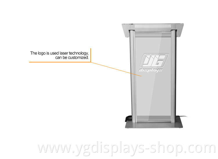 Customized Acrylic led Clear Pulpit Lectern